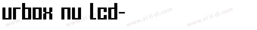 urbox nu lcd字体转换